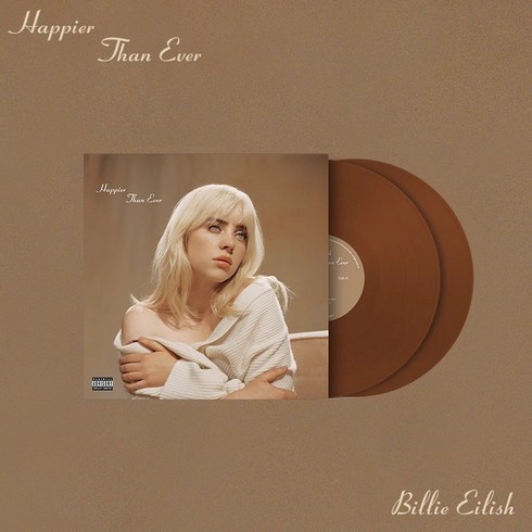 빌리아일리쉬lp - 빌리아일리시lp - Happier Than Ever 브라운 에디션 한정반 엘피판 바이닐, vinyl / Brown Edition