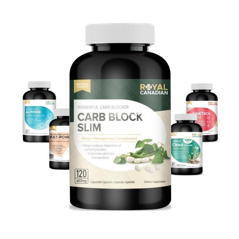 2023년 가성비 최고 로얄캐네디언 카보블록 - 캐나다 로얄캐네디언 카보블록 슬림 다이어트 120캡슐, 1개, 120정