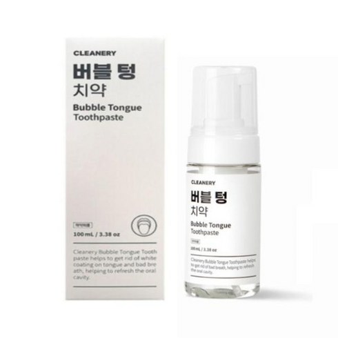 클리너리 버블 텅 치약 염화나트륨 100ml 1개, 100ml × 1개