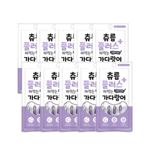 츄릅 플러스 짜먹는 유산균 고양이 간식 생선 60g, 참치맛, 15개