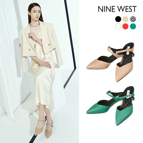 [NINEWEST] 나인웨스트 램스킨 크리스탈 뮬 (NW501)