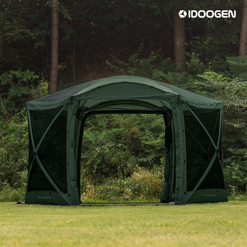 옥타곤 - 모빌리티 옥타곤 MAX 차박 도킹 텐트 원터치 쉘터, 옥타곤 MAX 텐트 (다크그린)