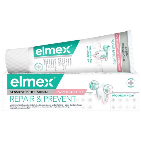 독일 엘멕스 센시티브 프로페셔널 리페어 앤 프리벤트 치약 75ml, 1개