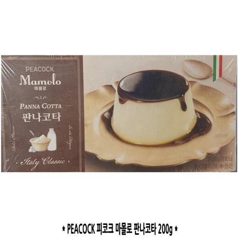 피코크 마몰로 판나코타 200g 푸딩 디저트 간식 PEACOCK, 1개