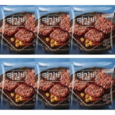 피코크 [피코크]떡갈비 450g 6봉, 6개