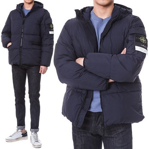 2023년 가성비 최고 771540223 - 스톤 아일랜드 [명품]스톤아일랜드 와펜 크링클랩스 덕다운 후드 패딩점퍼..
