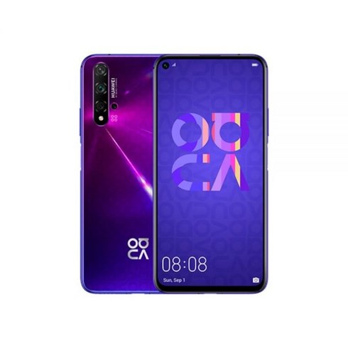 346293 화웨이 노바 5T 스마트폰 안드로이드 구글 플레이 스토어 48MP 카메라 626 인치 128GB 256GB ROM 4G 네트워크 휴대폰, 6GB RAM 128GB ROM, Black