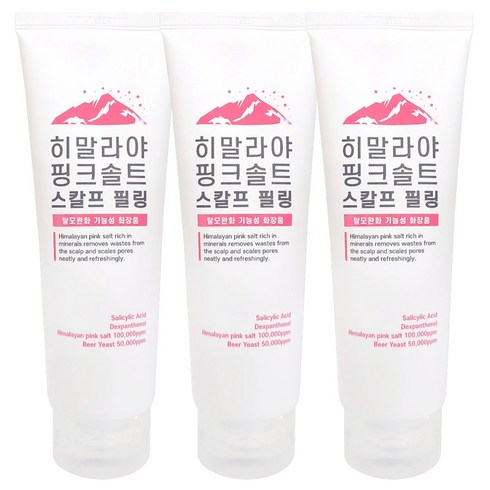 에스윈 히말라야솔트 두피케어 탈모완화 비듬샴푸, 250g, 3개