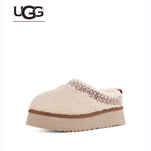 어그 UGG 스티치 칼라 플랫폼 슬리퍼 타즈 어그 브레이드 1143976-NAT