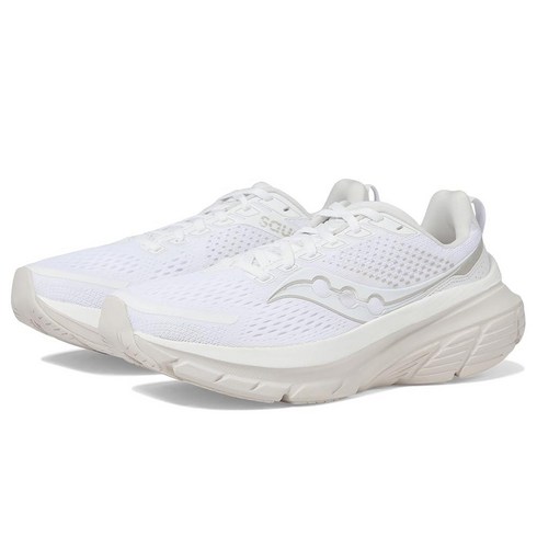 써코니가이드17 - Saucony 여성용 가이드 17 스니커즈 화이트/문