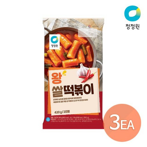 [청정원] 왕떡볶이 420g(냉장) x 3개, 420g