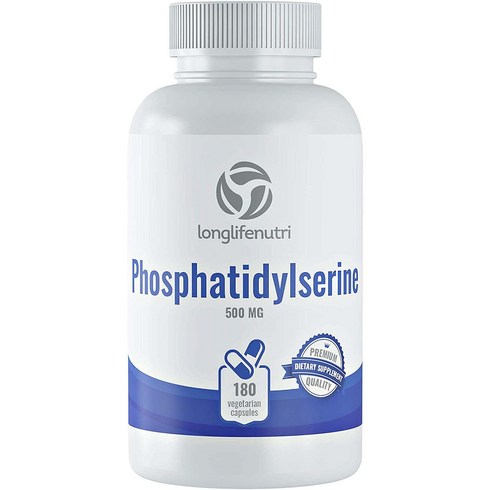 2023년 가성비 최고 포스파티딜세린 - LongLifeNutri Phosphatidylserine 롱라이프 포스파티딜세린 500mg 180정, 2, 2개