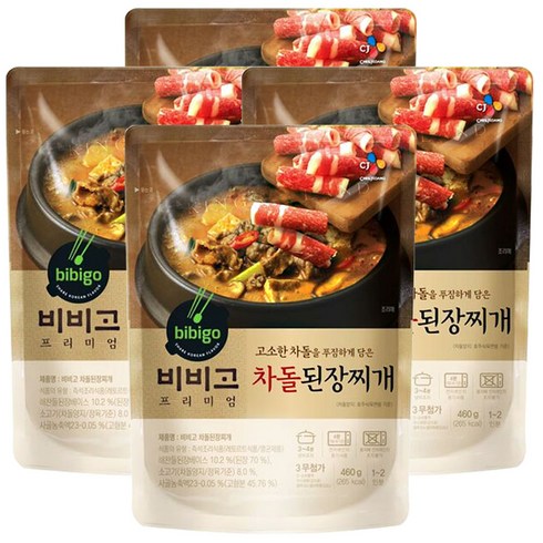 비비고 차돌된장찌개 460g, 4개