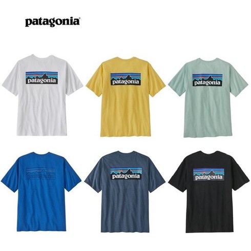 파타고니아 티셔츠 [코리아] (38504P5) 2024년 SS 멘즈 P-6 로고 리스판서빌리-티 T셔츠