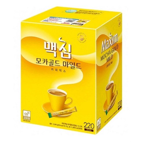 맥심 모카골드 마일드 커피믹스, 12g, 220개입, 1개