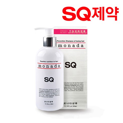 모나다샴푸 - 에스큐제약 모나다 탈모완화 샴푸 300ml 2세트, 1개