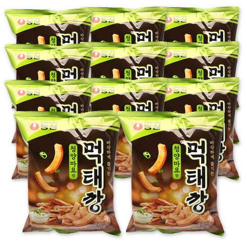 농심 어린이집 탕비실 비품 (2개 1세트) 먹태깡 청양마요맛(60g) 핫템 혼술 맥주안주, 60g, 11개