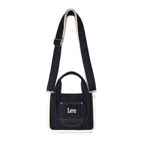 LEE 리 미니 사각 투웨이 토트백 인디고 다크 Mini Square Two Way Tote Bag Indigo Dark LE2303BG19ID