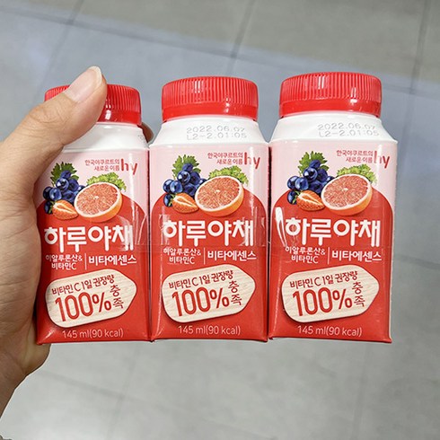 hy 하루야채 비타에센스 145ml x 3 x 2개_보냉백포장, 아이스보냉백포장