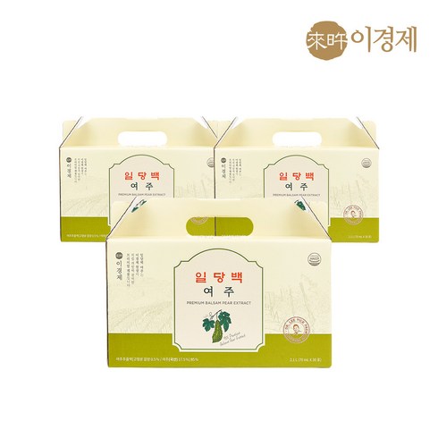 래오이경제 일당백여주 70ml, 90포, 2.1L, 3박스