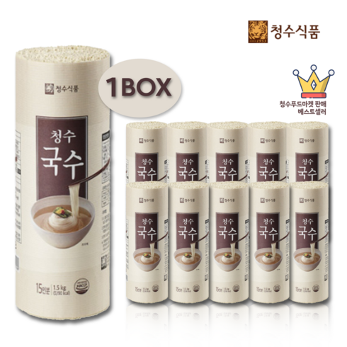 청수국수 (원통형) 1.5kg x 10개(1BOX 150인분), 10개