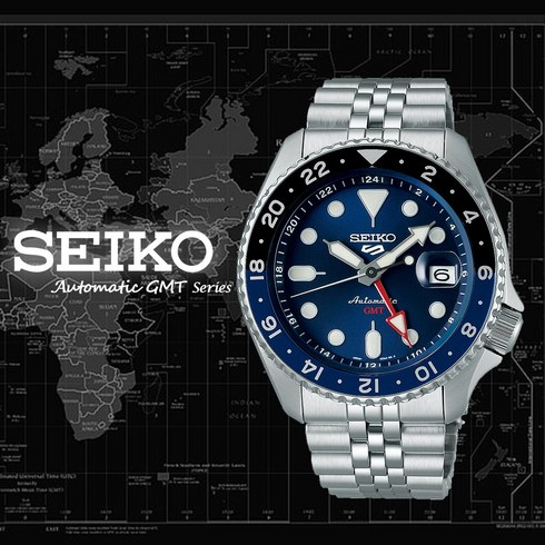 세이코터틀 - 세이코 SEIKO GMT 스포츠 오토매틱 다이버 방수 남성 패션 메탈시계 SSK003 SBSC003