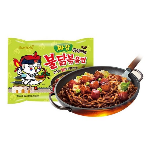 짜장불닭볶음면 - Samyang Jjajang Buldak 140g / Spicy Black Bean x Roasted Chicken Buldak Ramen / NEW Buldak / 짜장불닭 /, 1개, 156.49g