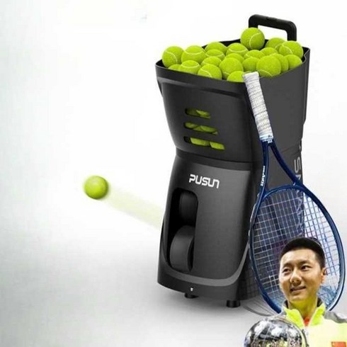 자동 테니스 볼 머신기 훈련기 포구기 연습기 자동, 하얀색