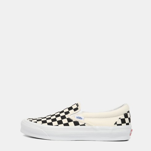 반스 남녀공용 볼트 클래식 체커보드 슬립온 스니커즈 블랙아이보리 VN0A45JKT0A