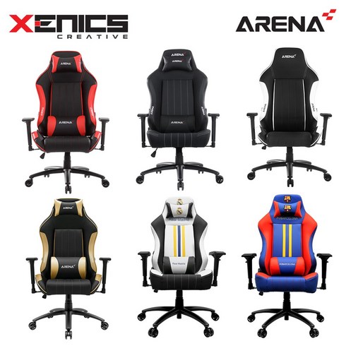 제닉스 게이밍의자 컴퓨터 책상 의자 PC방 체어, ARENA 제로 블랙 게이밍의자