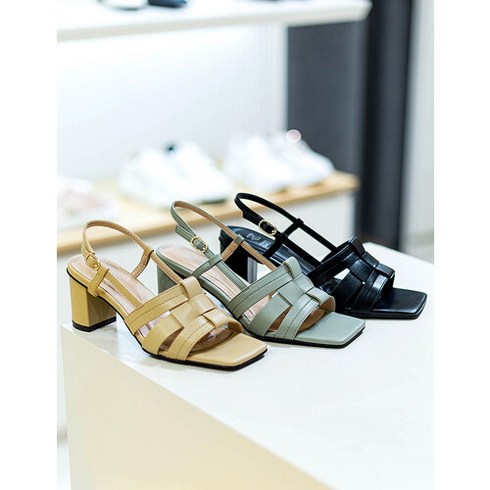 포멜카멜레샌들 - [AK PLAZA] [포멜카멜레]크로스스트랩샌들6cm 3종택1 FJS1F1SS036