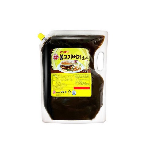 불고기버거소스 - 오쉐프 불고기버거소스_2kg(파우치), 2kg, 1개