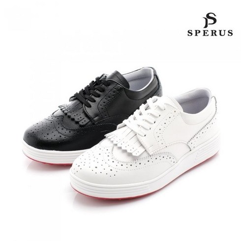 2023년 가성비 최고 골프화여성 - 스페루스 천연가죽원단의 국산 여성 골프화 치마가죽골프화