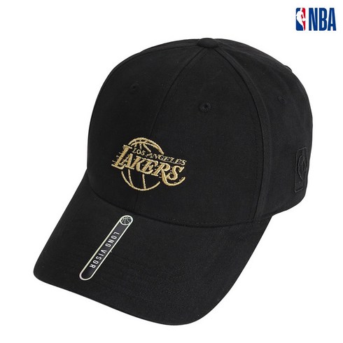 NBA 팀로고 메탈자수 하드커브드 볼캡 N215AP427P