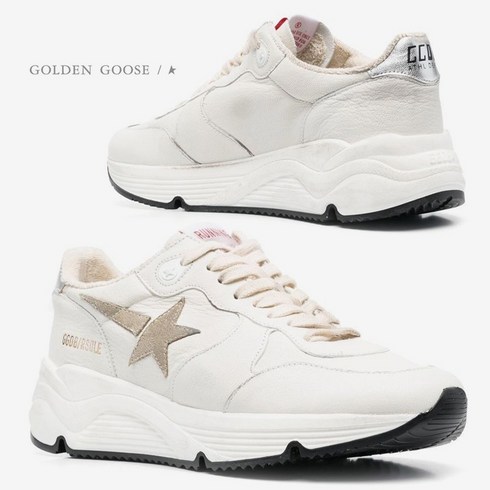 골든구스 RUNNING-SOLE 실버 힐탭 여성 스니커즈 WT