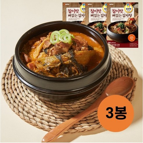 오프라이스 참이맛 뼈없는 감자탕, 700g, 6개