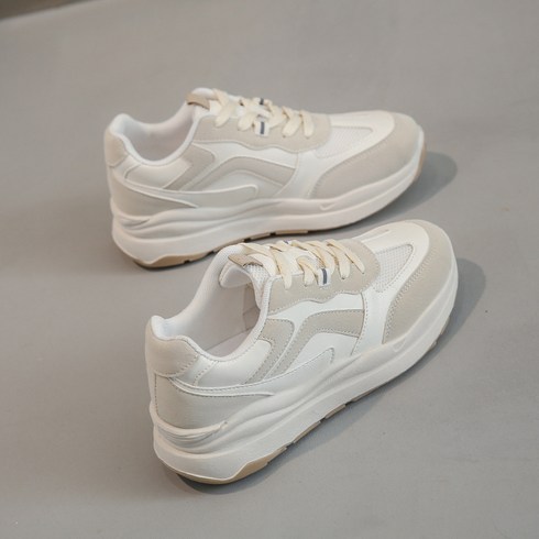 ANYOU 여성 캐주얼화 스니커즈 키높이운동화 통굽 여성단화 여성스니커즈