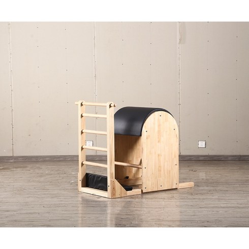 체어바렐 스트레칭 가정용 프레임 허리 척추측만증보조기 교정 기구 몸매, 고무 나무 블랙