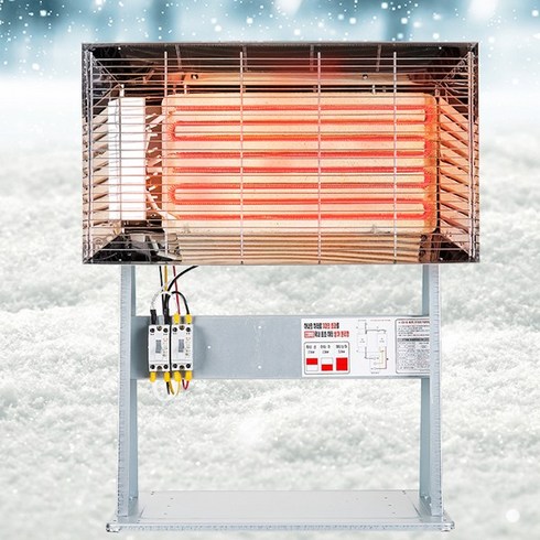 2023년 가성비 최고 열량조절전기히터2kw5면난방 - 대성 반사판히터 3KW 2단 전기난로 공장히터 현장용, 전기히터