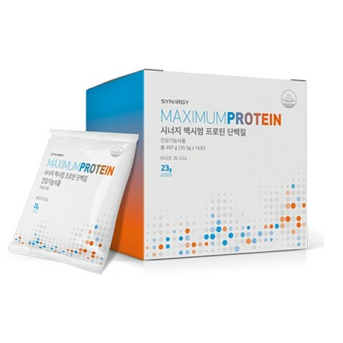 맥시멈 MAXIMUM - 시너지 맥시멈 프로틴 단백질, 1개, 497g