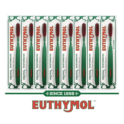 EUTHYMOL 유시몰 와이드 클래식 칫솔 8개