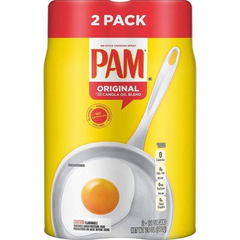 팜오일 - PAM 0칼로리 오일 스프레이 제로 식용유 팜유 2팩, 2개