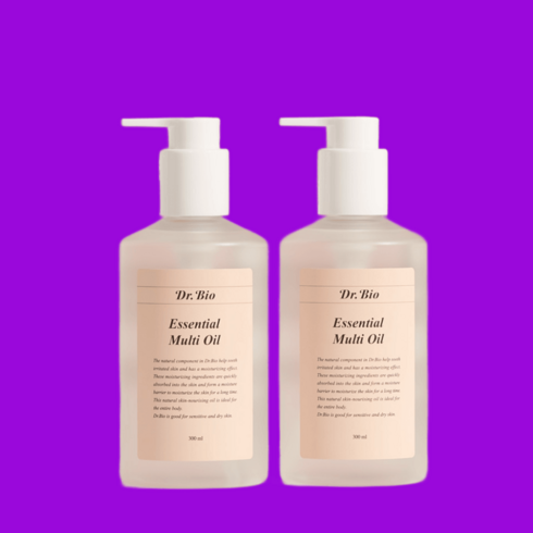 닥터바이오 페이스 앤 바디오일 300ml 2개 보습오일 입욕