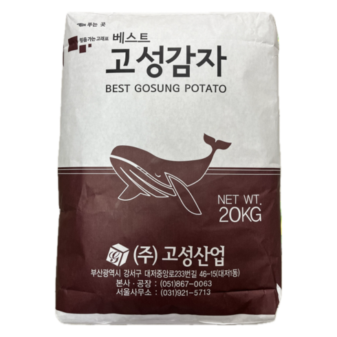 고성산업사 고성감자A(감자전분)20kg, 20kg, 1개