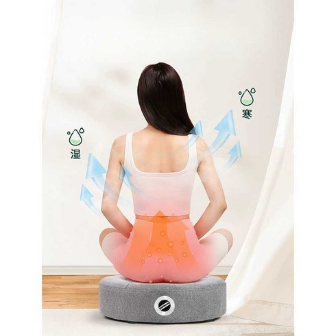 한방좌훈 매직솔트좌훈기 혼합 뜸기구 쑥뜸기 의자, (온도 조절)그린 플라워 중형 + 54년 뜸 + 3종