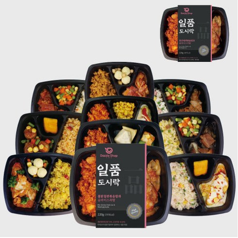 다즐샵 일품도시락 10종 11팩