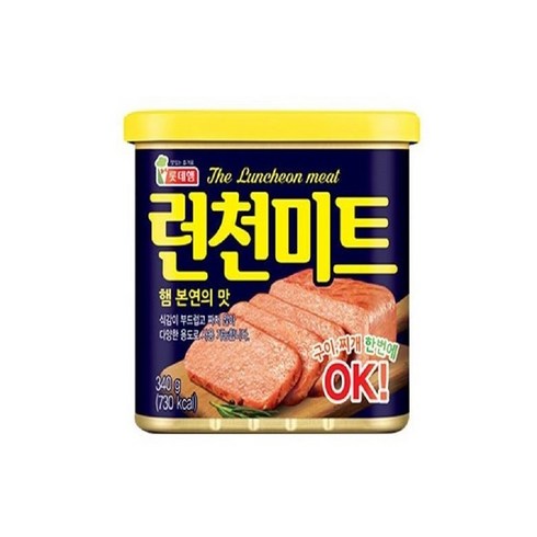 롯데햄 런천미트, 340g, 10개