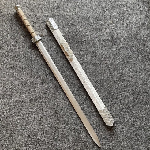 검도 죽도 중국 한검 목도 죽검 연습도구 무사날거합도 당횡도 강호풍 한복, 15 백은한검103cm