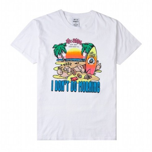 와일드 동키 [라벨루쏘] [와일드 동키] T KA-BLAAM WHITE (스크래치) 카발람 반팔 티셔츠