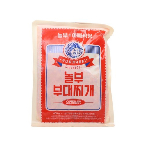 놀부 부대찌개 600g x 6팩, 6개